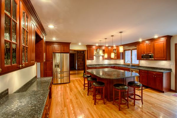 Cherry Kitchen Cabinet Repair in Elgin